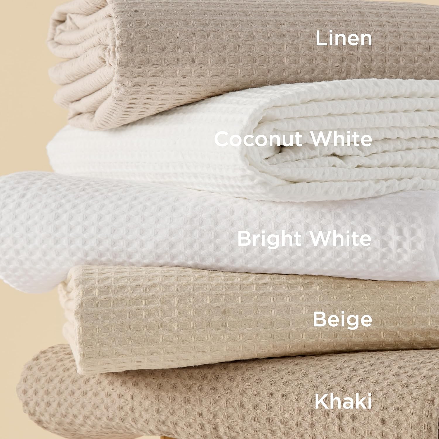 Bedsure Cotton Duvet Cover Queen - 100% Cotton Waffle Weave Coconut White Duvet Cover Queen Size, GentleSoft™ and Breathable Bedding Set for All Season, 3 Pieces, 90"x90" - Image 8